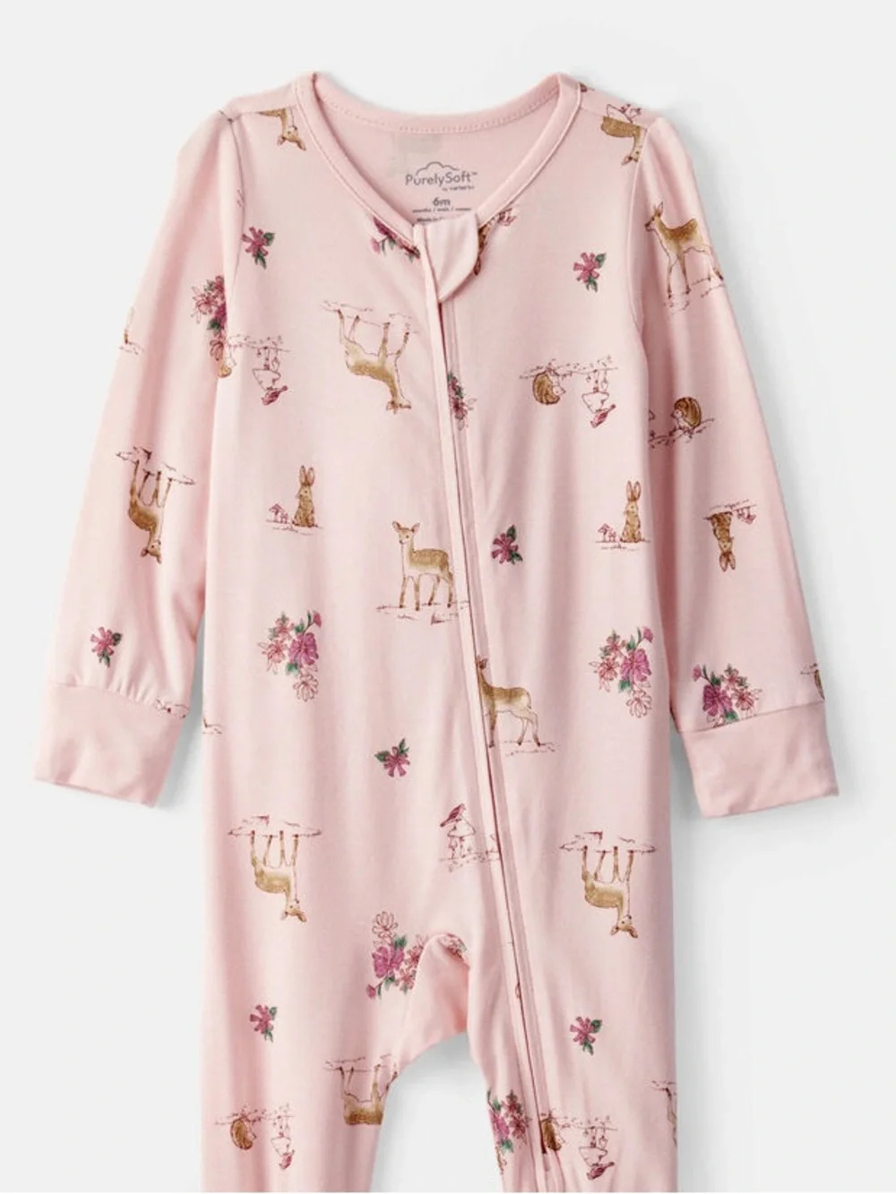 🦌 Carter’s PurelySoft Wild Meadow Silky Soft Footie Pajamas